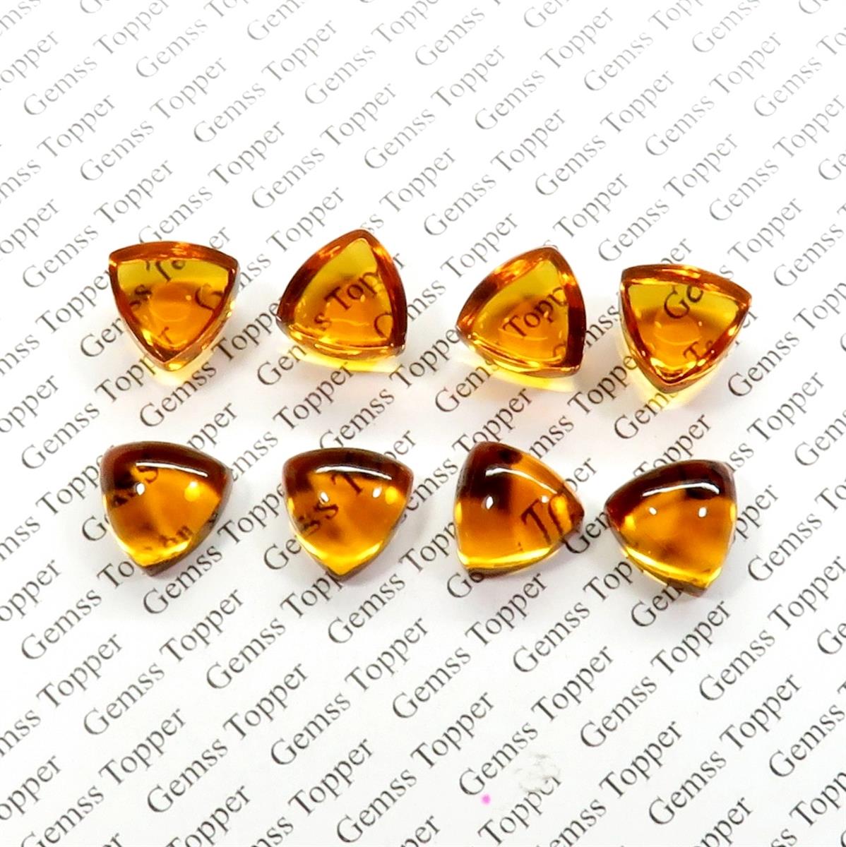 Citrine 10x10 mm Trillion Cabochon